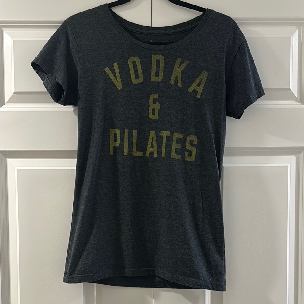 Vodka & Pilates Graphic Tee - Black